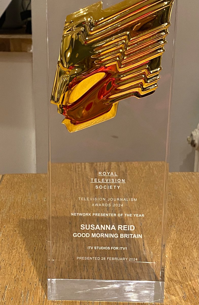 Susanna Reid (@susannareid100) on Twitter photo Thank you <a href="/RTS_media/">Royal Television Society</a> - this is one of the highest accolades in television journalism and I am overwhelmed it has my name on it 🏆 Thank you <a href="/RTS_media/">Royal Television Society</a> - this is one of the highest accolades in television journalism and I am overwhelmed it has my name on it 🏆