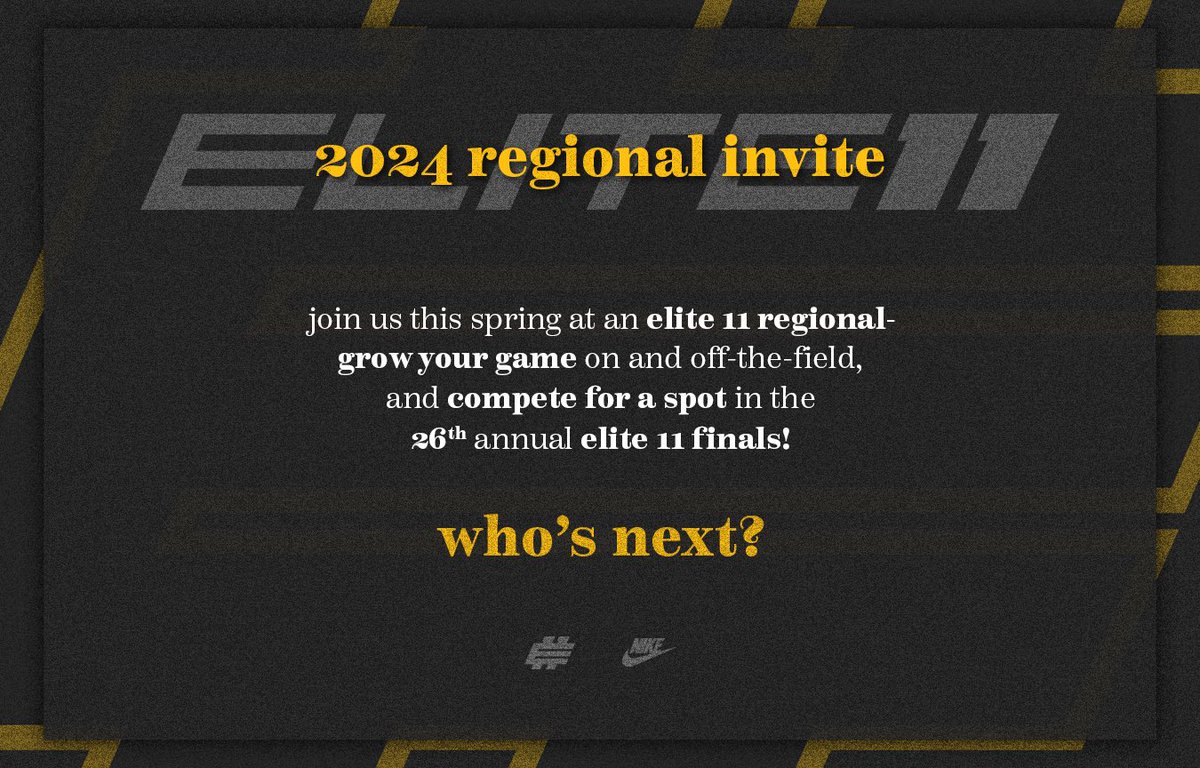 I appreciate the invite to @Elite11 ! Excited to compete and work! @Stumpf_Brian @CCNextLevelFB @thekngdmsp @joeparker_4 @CreekFB