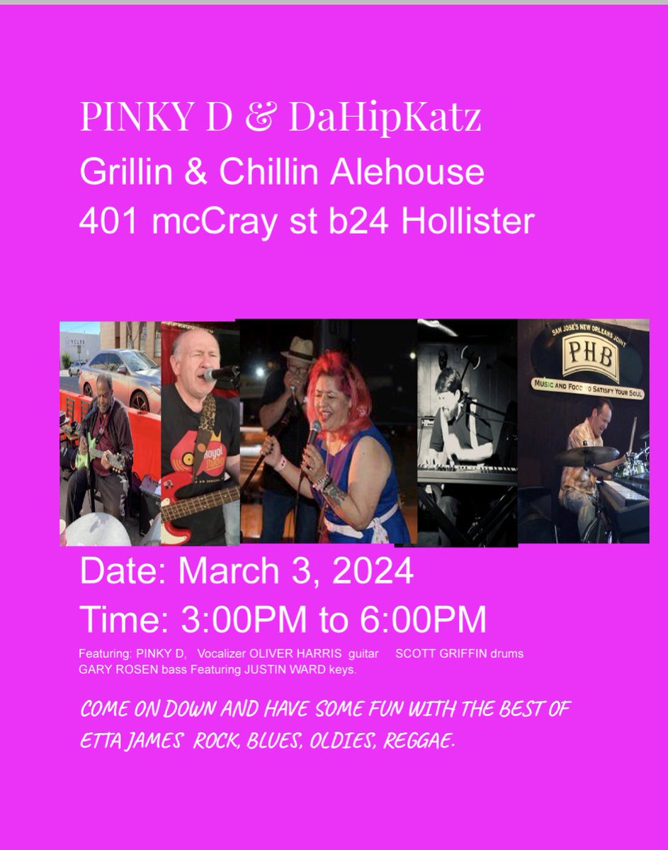 If you are in the salad bowl this weekend. Come on down Chillin &amp; Grillin @Da_HipKatz are out for a special engagement show. March 3, 2024 3-6pm