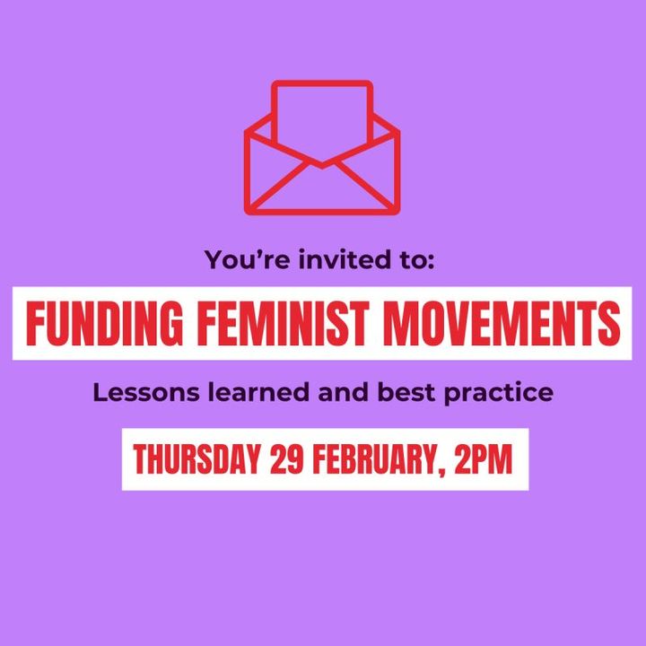 Join FRIDA, Rosa UK and Womankind Worldwide tomorrow for a discussion on funding feminist movements. From the perspectives of funders, each speaker will present their experiences & lessons learned. This conversation is hosted by Comic relief. Sign up: form.typeform.com/to/V96tThvt