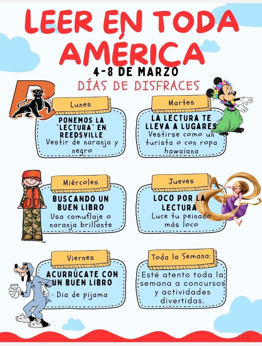 tkane627's tweet photo. Help celebrate Read Across America week at the Elementary School next week by joining in on our dress up days! #reedsvillesd https://t.co/a0o85R2eKh