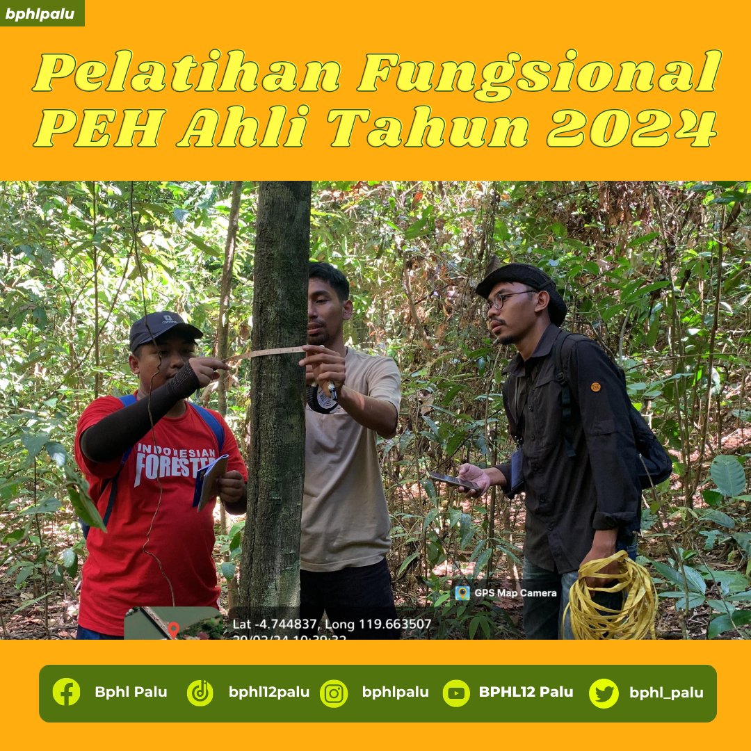 bphl_palu's tweet photo. Halo sobat Rimba...
Pegawai BPHL XII Palu Mengikuti Pelatihan Fungsional PEH Ahli Tahun 2024 yang di laksanakan secara Blended Learning, tanggal 12 -16 daring di BPHL XII Palu dan 18-24 bertempat di BPLHK Makassar dan KHDTK Diklat Kehutanan Tabo-tabo. 
#diklatpeh 
#salamlestari https://t.co/1udHkJcGyr