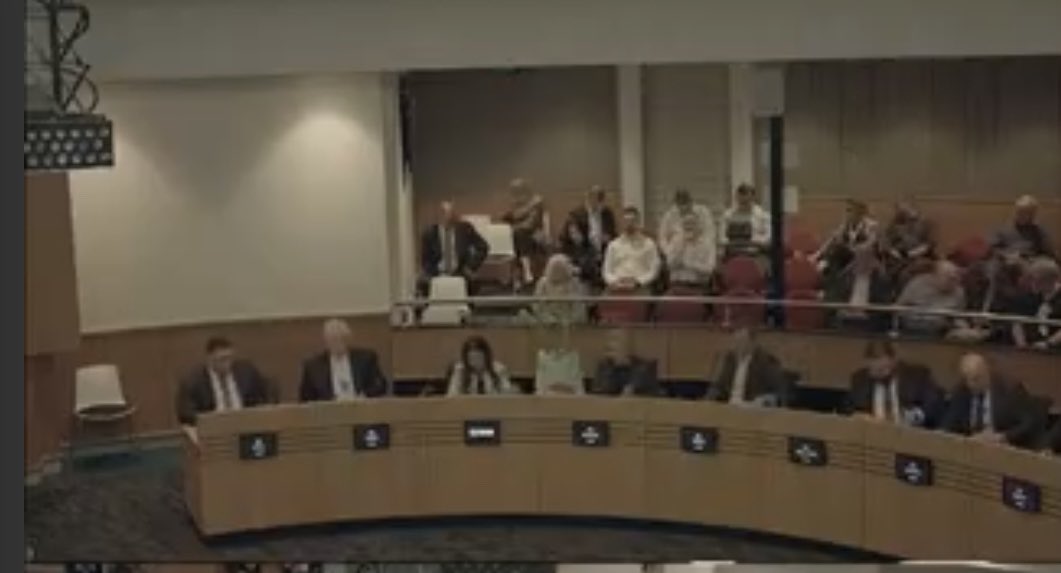 Clr Downey (lab) sitting with an Olive tree in Tuesday’s Canterbury Bankstown Council.
They are committing to working with the community to plant 30000 olive trees across the LGA in recognition of the lives lost in the ongoing genocide in Gaza. 
Her speech canterburybankstown.webcastcloud.com/Play?pId=58cbb…