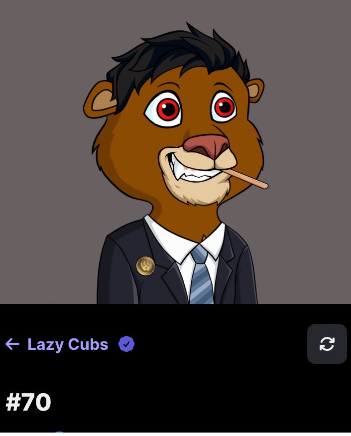 LuckyNative88's tweet photo. ROAR 🦁 

Won this OG #70 Cub in the @LazyLionsNFT Community Space! 

Love How The Team Is Building With The Pride and Giving Back To Us! 

Thanks @localcryptogod for the DM of Positivity! 

Future President 👇🏽 🦁🐾

#ROAR https://t.co/cKGOiKKHy8
