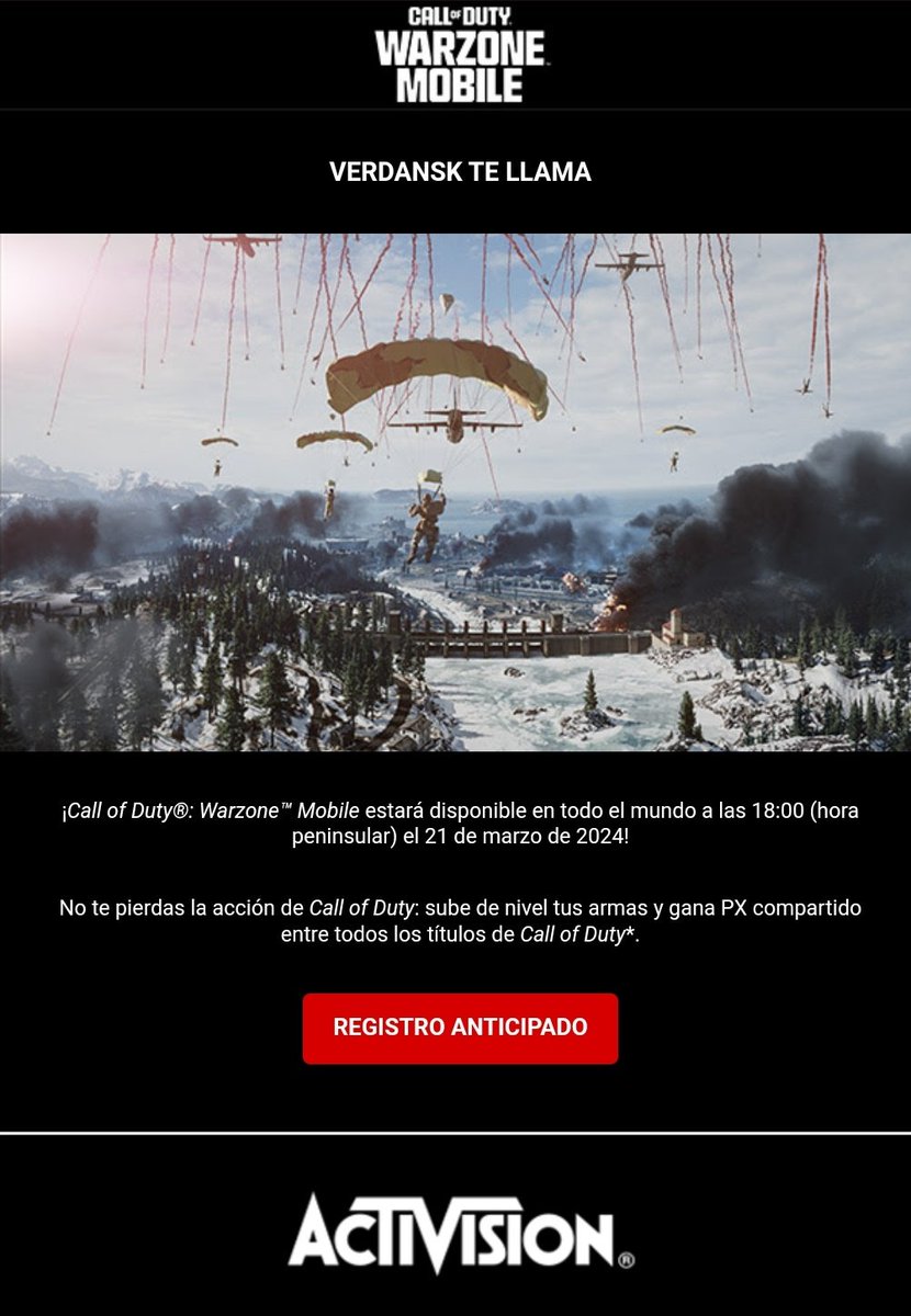 ChrisBapoGG's tweet image. Ya es Oficialll !!!
Lanzamiento Global @WarzoneMobile 
@CallofDutyES @CallofDutyLATAM

🗓️ 21 de Marzo de 2024 ✅️
🕕 18H (Hora Peninsular) 🇪🇦

#WarzoneM #CoDWM #WM 
Are u Ready? 😏
Lets Gooo!!