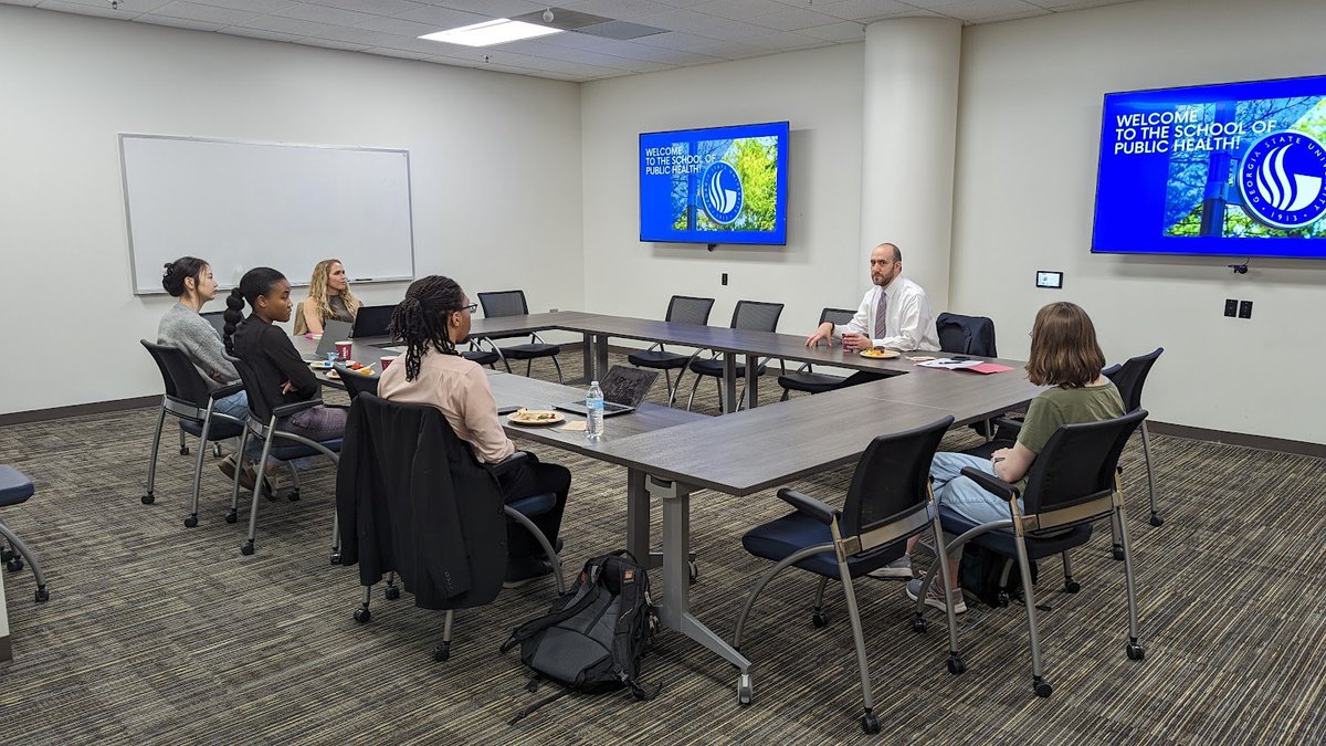 It was awesome to host Micah Berman as our Grand Rounds Speaker and to co-host his visit with @GSU_HealthLaw. Always a pleasure to see speakers spend their first hour with our students! @PHGSU