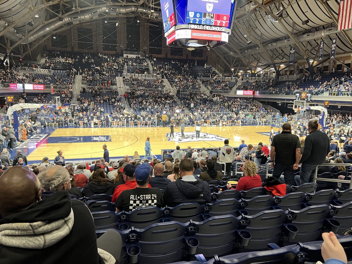 Thank you, Butler, for the best visiting team tickets in the Big East! So nice to be under the scoreboard. ⁦@bradylinn⁩ ⁦@11Bradyd⁩ #GoJohnnies.