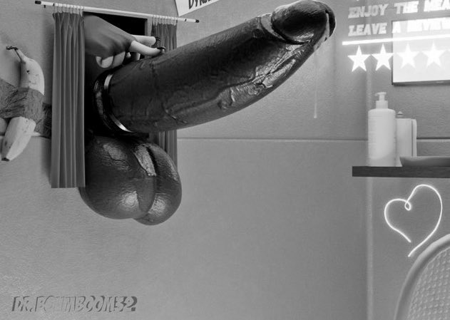 Atlesian gloryholes might be a little over the top when it comes to presentation, I mean who would really need the holes to be that big?

As it turns out, Ciel! Who actually struggled to get herself all the way in for the next unsuspecting girl to enter...

That room must reek...