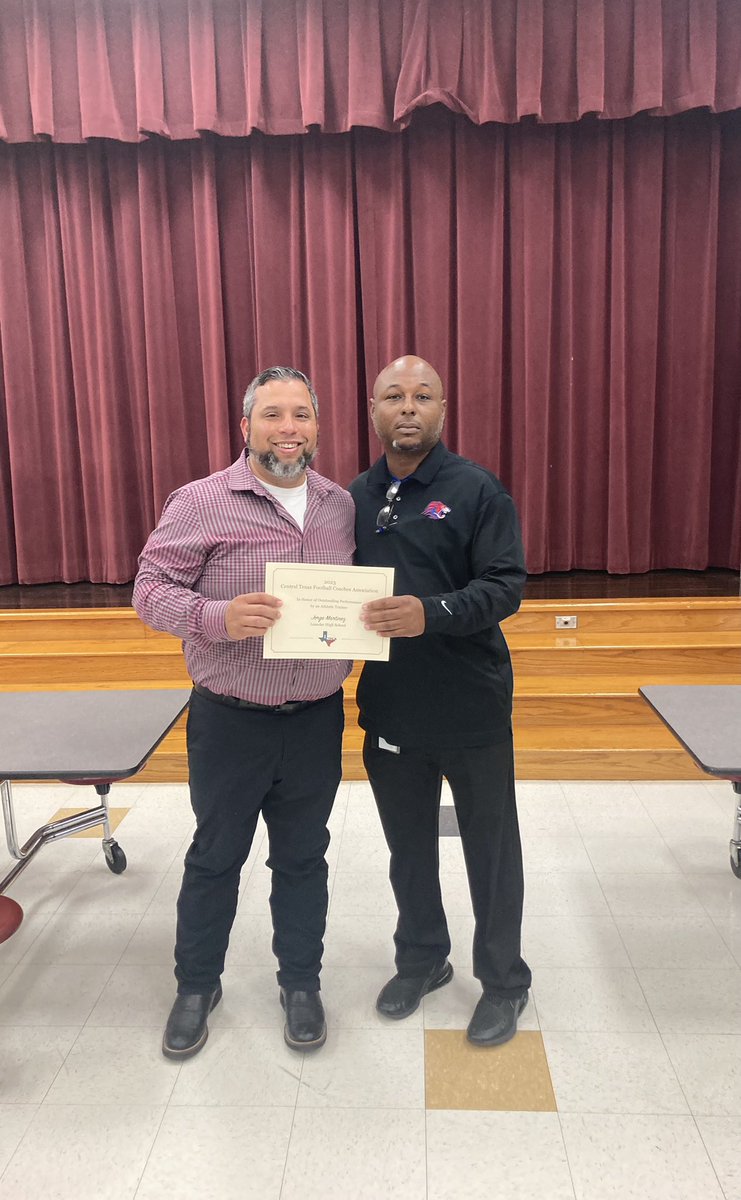 And we could not do what we do without this profession!  Congratulations to our Athletic Trainers of the Year!!