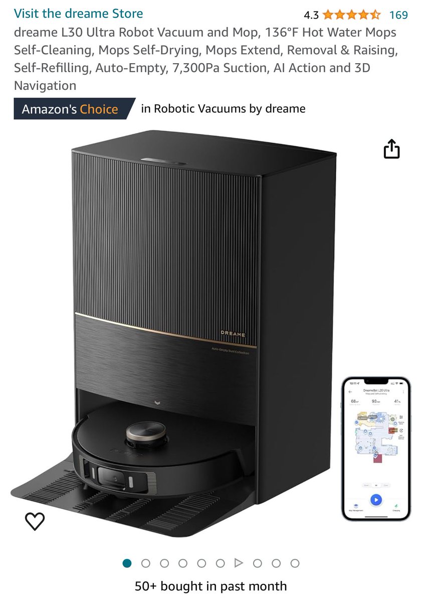 ShelbieKnight's tweet image. I don’t know if you’ve ever tried a product like this or not, but I have a #DreameTech #L20Ultra #RobotVac &amp;amp; it mops, too.

I’m telling you, this little bugger has saved me so much work, better yet, so much pain, you simply have no idea!

Here, I’m so excited about my L20, and…