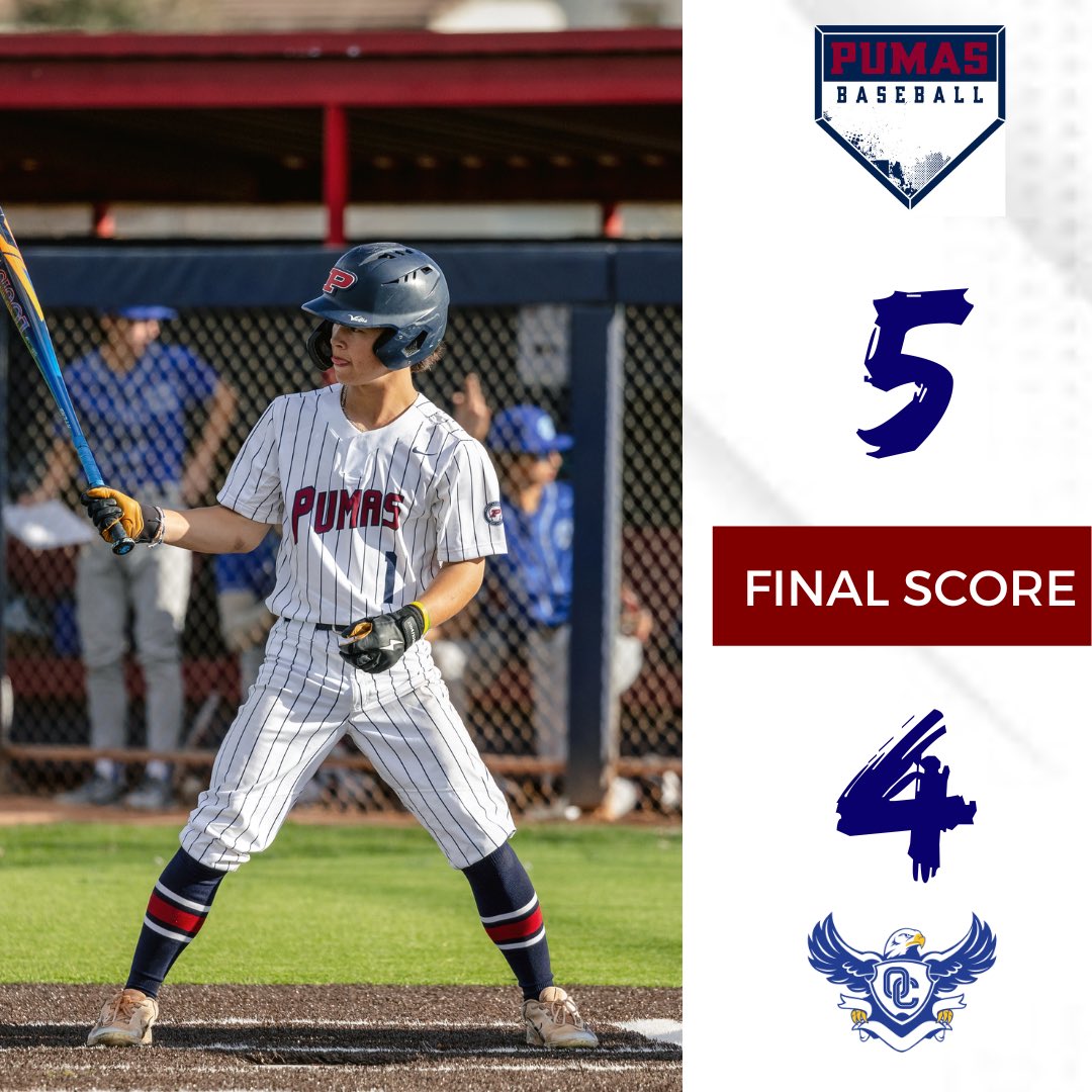 Perry Baseball (@perrybaseball07) on Twitter photo Pumas came away with a big win today. Late comeback by tough O’Connor team but huge defensive play secures the W!
#Pumaball
Key Players:
<a href="/dom_7_jochumsen/">Dominic Jochumsen</a> - 5-IP, 2-H, 0R, 6K, Win
<a href="/ethan_millxr/">Ethan Miller</a> - 1-1, 2-RBIs 1-BB 1-HBP
<a href="/loubergbaseball/">Lou Berg</a> - 1.1-IP, 3H, 0R, Save Pumas came away with a big win today. Late comeback by tough O’Connor team but huge defensive play secures the W!
#Pumaball
Key Players:
<a href="/dom_7_jochumsen/">Dominic Jochumsen</a> - 5-IP, 2-H, 0R, 6K, Win
<a href="/ethan_millxr/">Ethan Miller</a> - 1-1, 2-RBIs 1-BB 1-HBP
<a href="/loubergbaseball/">Lou Berg</a> - 1.1-IP, 3H, 0R, Save