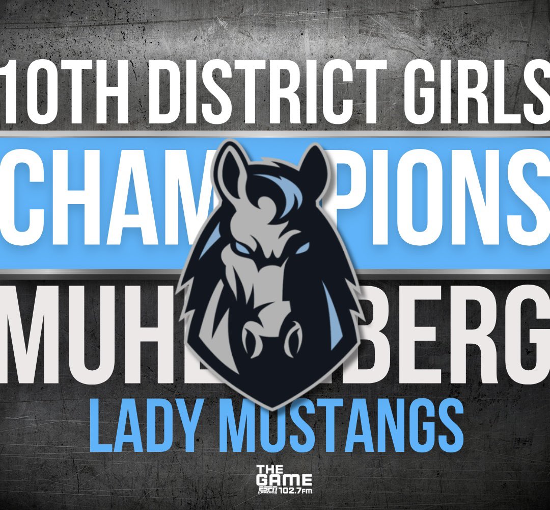 1027TheGame's tweet image. Muhlenberg Lady Mustangs are your 10th District Girls Champions! #TheGame 🔥🏀 

Muhlenberg &amp;amp; McLean will both advance to the 3rd Region Tournament next week &amp;amp; we will have all the coverage for your right here on 1027 The GAME! #supportlocalathletes 🔥