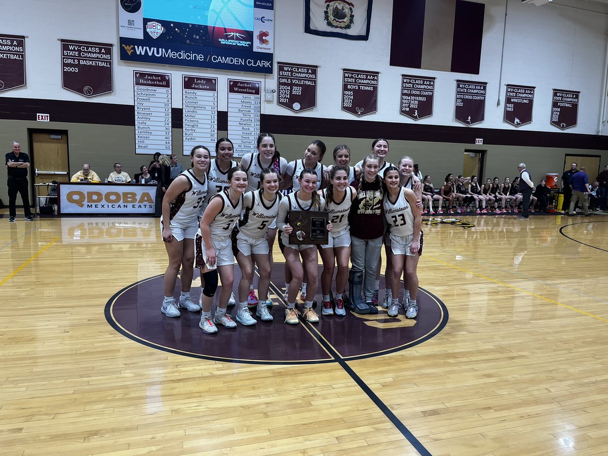 Ryan Wilson (@rwilsontv) on Twitter photo Williamstown is a Class AA Region I co-champion after defeating St. Marys 51-48 in overtime. They advance to the state tournament for the first time since 2021. <a href="/WilliamstownGBB/">WHS Lady Jackets</a> Williamstown is a Class AA Region I co-champion after defeating St. Marys 51-48 in overtime. They advance to the state tournament for the first time since 2021. <a href="/WilliamstownGBB/">WHS Lady Jackets</a>