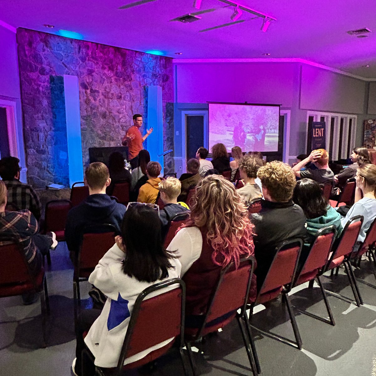 I ran it back with an incredible group of young people that I've had the privilege of speaking to before.

This Lenten mission we talked about moving their intentions forward, discovering purpose, and finding meaning through the Grace of God. 🙏