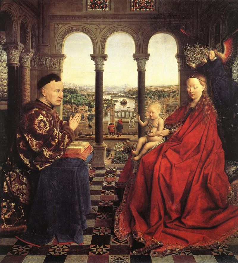 Can anyone give me the date that the current president of Russia sat for this paining by Van Eyck? Or was it Rasputin?