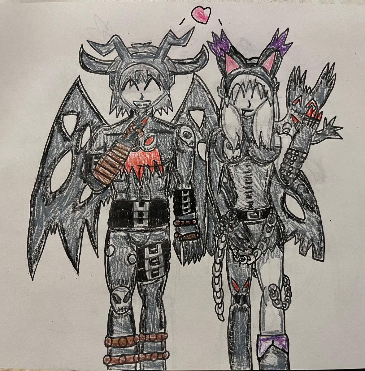 BlueVampirefox's tweet photo. Devimon and Ladydevimon wearing DemiDevimon and BlackGatomon ear headbands for your timeline. #Digimon #PicoDevimon #Demidevimon #Devimon #BlackGatomon #BlackTailmon #LadyDevimon #Digimonfanart #Fanart #AnimeArt https://t.co/VowFwhIrjJ