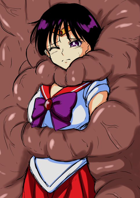 肉壁に取り込まてしまったセーラーマーズ 