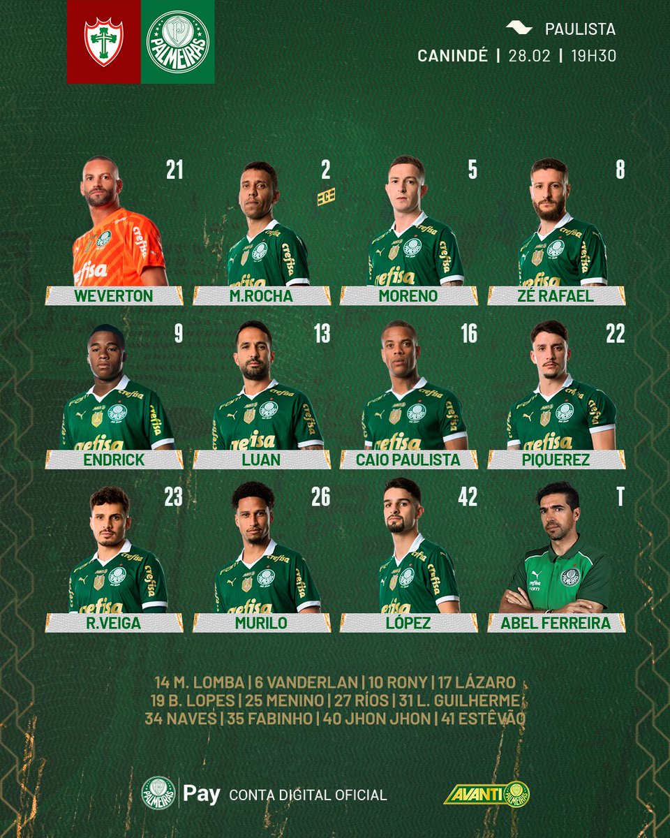 Palmeiras's tweet photo. O #MaiorCampeãoDoBrasil tá pronto pra mais 90 minutos! 🐷✅

#AvantiPalestra #PORxPAL https://t.co/rLnwKwsKvb
