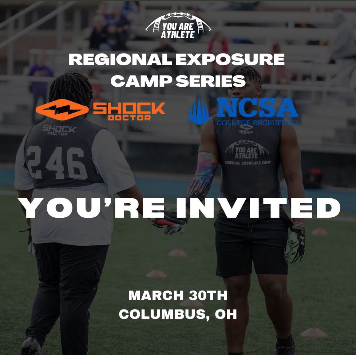 Blessed to receive an invite to the @youareathlete Camp. @247Sports @ShockDoctor