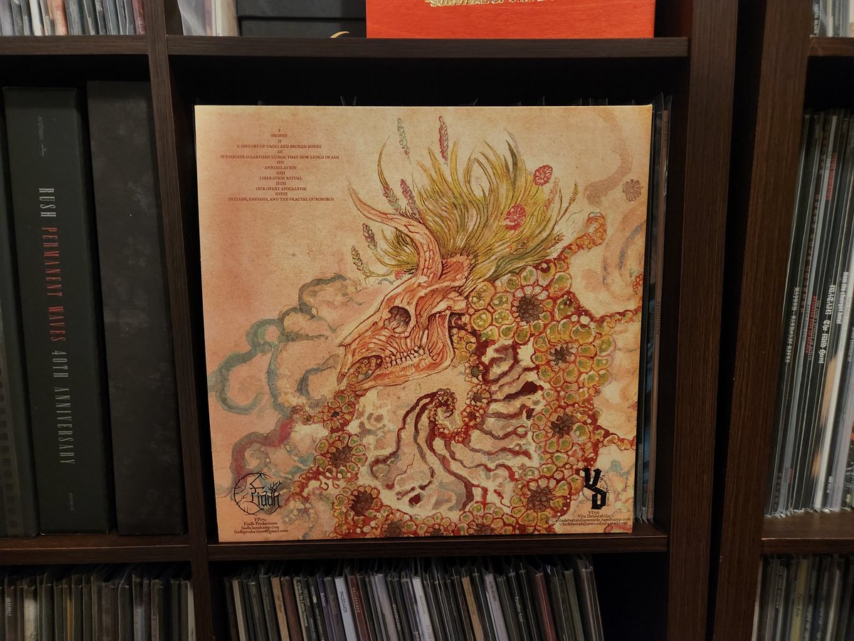 peartnoy's tweet photo. #nowspinning "The Fractal Ouroboros" by Bull of Apis Bull of Bronze. A phenomenal album, and one of my favorites from last year. Another phenomenal release from one of the best record labels Fiadh Productions. #bullofapisbullofbronze #thefractalouroboros #vinyl #fiadhproductions https://t.co/TMIyyKTth1