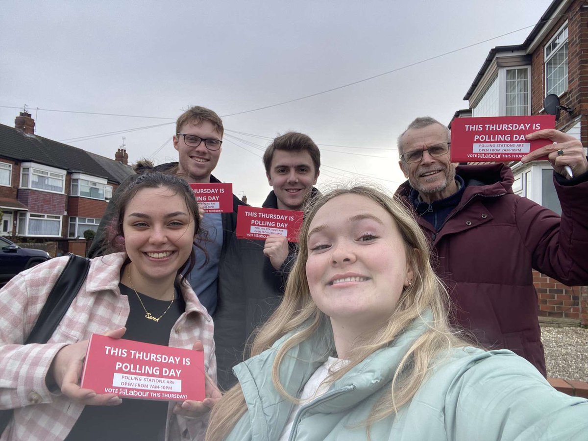 HULC out supporting Malcolm Stather in the Tranby by-election today!