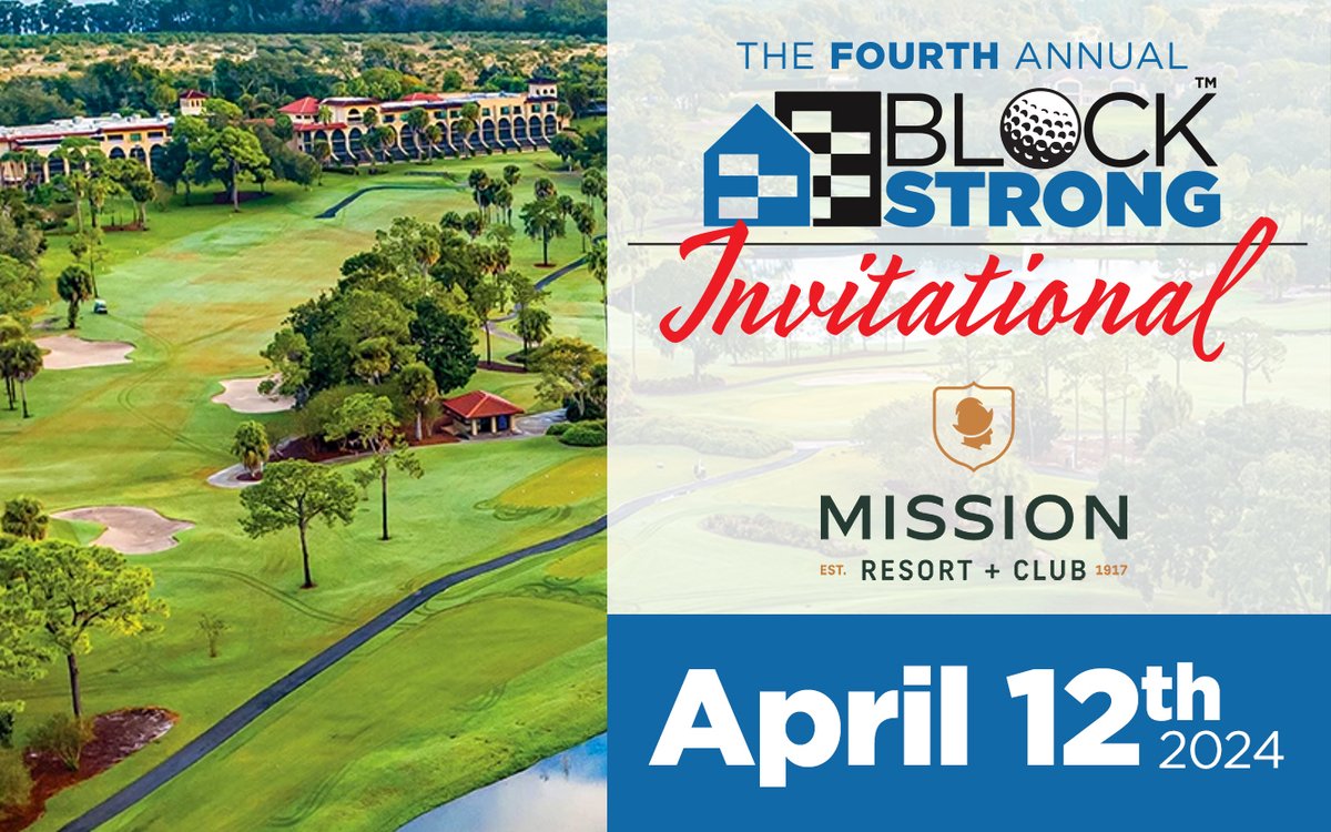 FLConcreteAssoc's tweet photo. Registration is now open for the 4th Annual Block Strong Invitational golf tournament on Friday, April 12.
Please invite a home builder or industry stakeholder.
https://t.co/CDX3iJZNLJ
#BlockStrong #FCPARegion3 #FCPARegion4 #BlockStrongInvitational https://t.co/MK4cXn3eXt