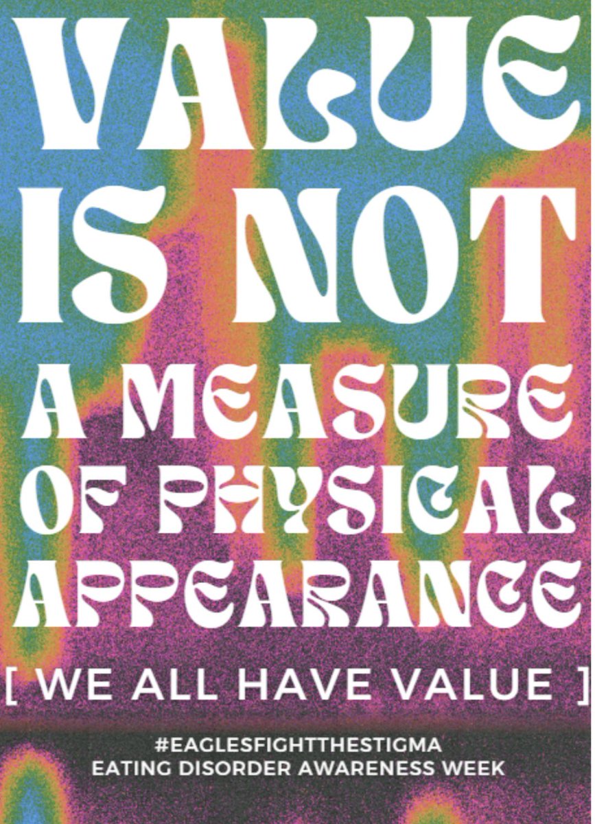 Eating Disorder Awareness Week at <a href="/ProsperHS/">Prosper High School</a> and our <a href="/phs_counselors/">PHSCounselors</a> are reminding our students that your value goes far beyond your physical appearance and that negative self talk belongs in the garbage. #eatingdisorderawarenessweek #eaglesfightthestigma
