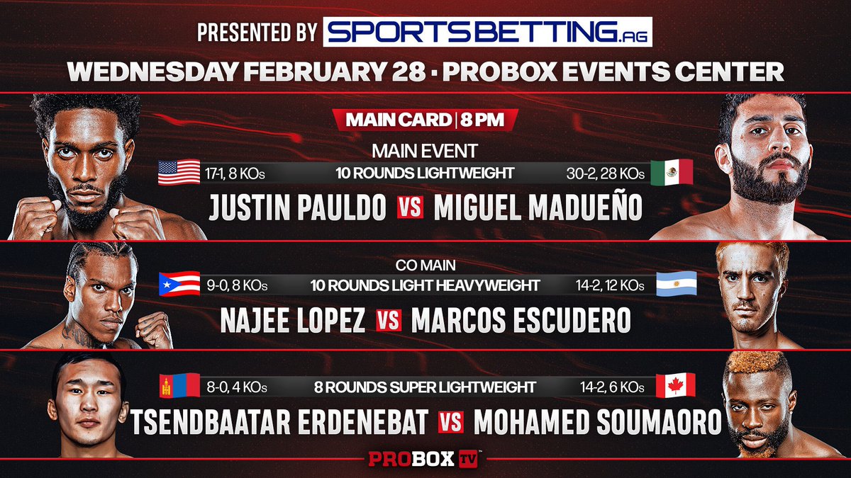 HotBoxingMinute's tweet image. ProBox coming with the weeknight club heater, as per the usual…
Tonight is gonna be some fire works 💥 
#ProBox #PauldoMadueño