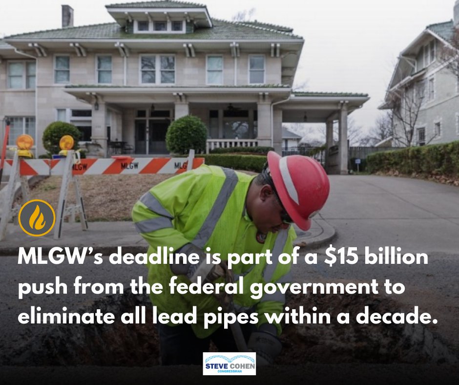 Thanks to the bipartisan #Infrastructure Law, the work to remove ALL lead drinking water pipes from communities across the US is about to be implemented.

The #IIJA included $15 billion to help replace lead pipes nationwide. Pleased to see us gearing up for that work in #Memphis.
