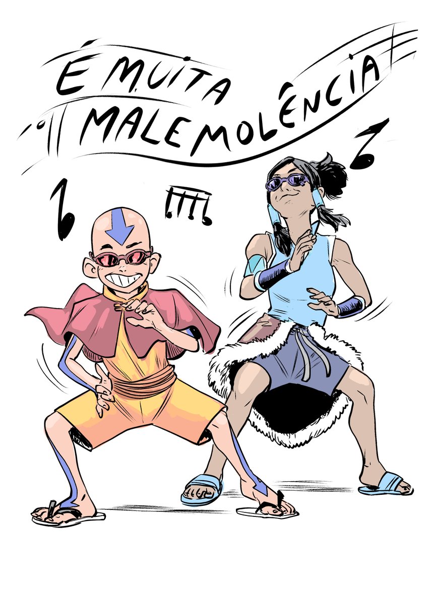 É muita malemolência #Aang #korra