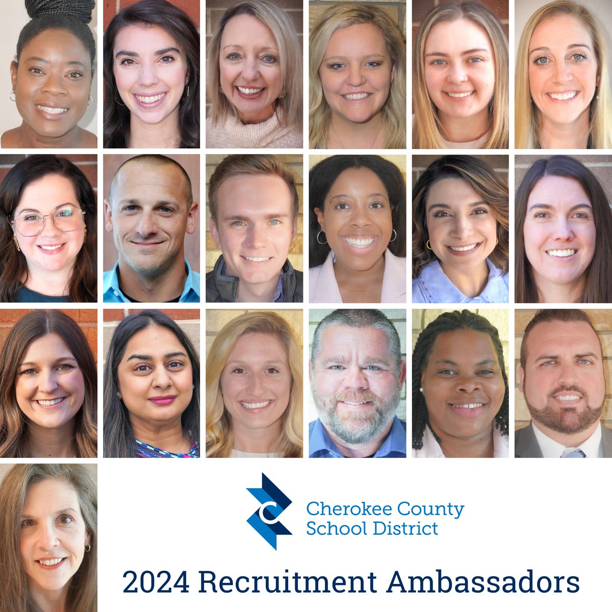 March begins peak teacher hiring season for school districts, and CCSD calls upon a special team to aid in its recruiting success: current teachers. The 2024 CCSD Recruitment Ambassador team is made up of 19 outstanding educators. More: cherokeek12.net/post-detail/~b… #CCSDfam