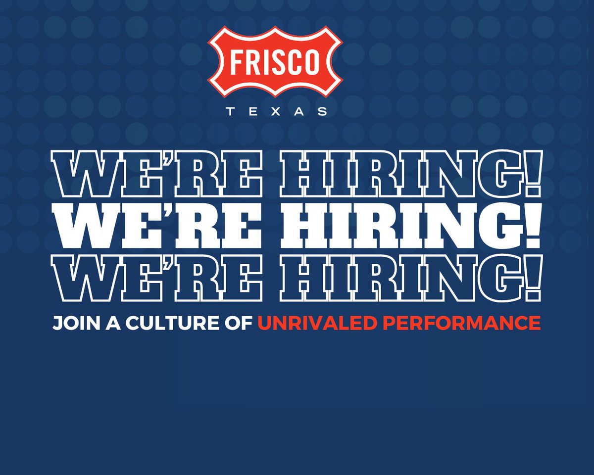 Frisco EDC is hiring an Economic Development Specialist. Are you a go-getter looking to join an economic development team in one of the fast-growing cities in the nation? Read the full job description and apply here: governmentjobs.com/careers/frisco…