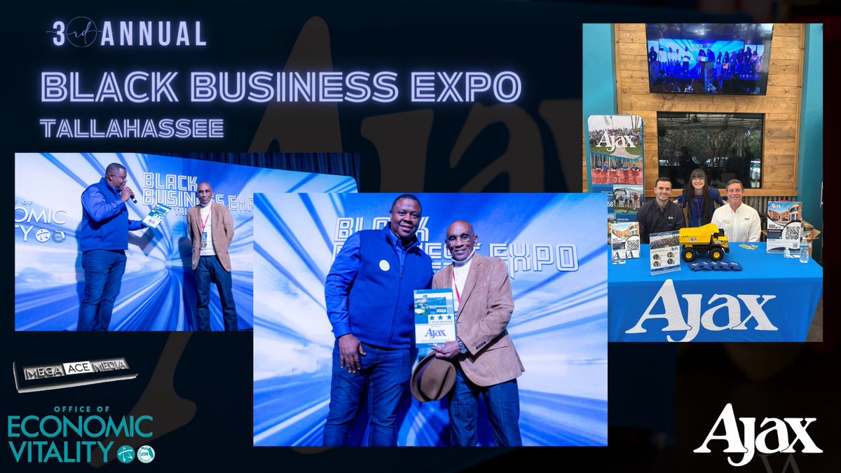#TeamAjax received a plaque for sponsoring the Black Business Expo Tallahassee three years in a row, an event we believe so strongly in!

#ajaxbuilding #buildingcommunity #BBET2024 #BlackOwned #ihearttally