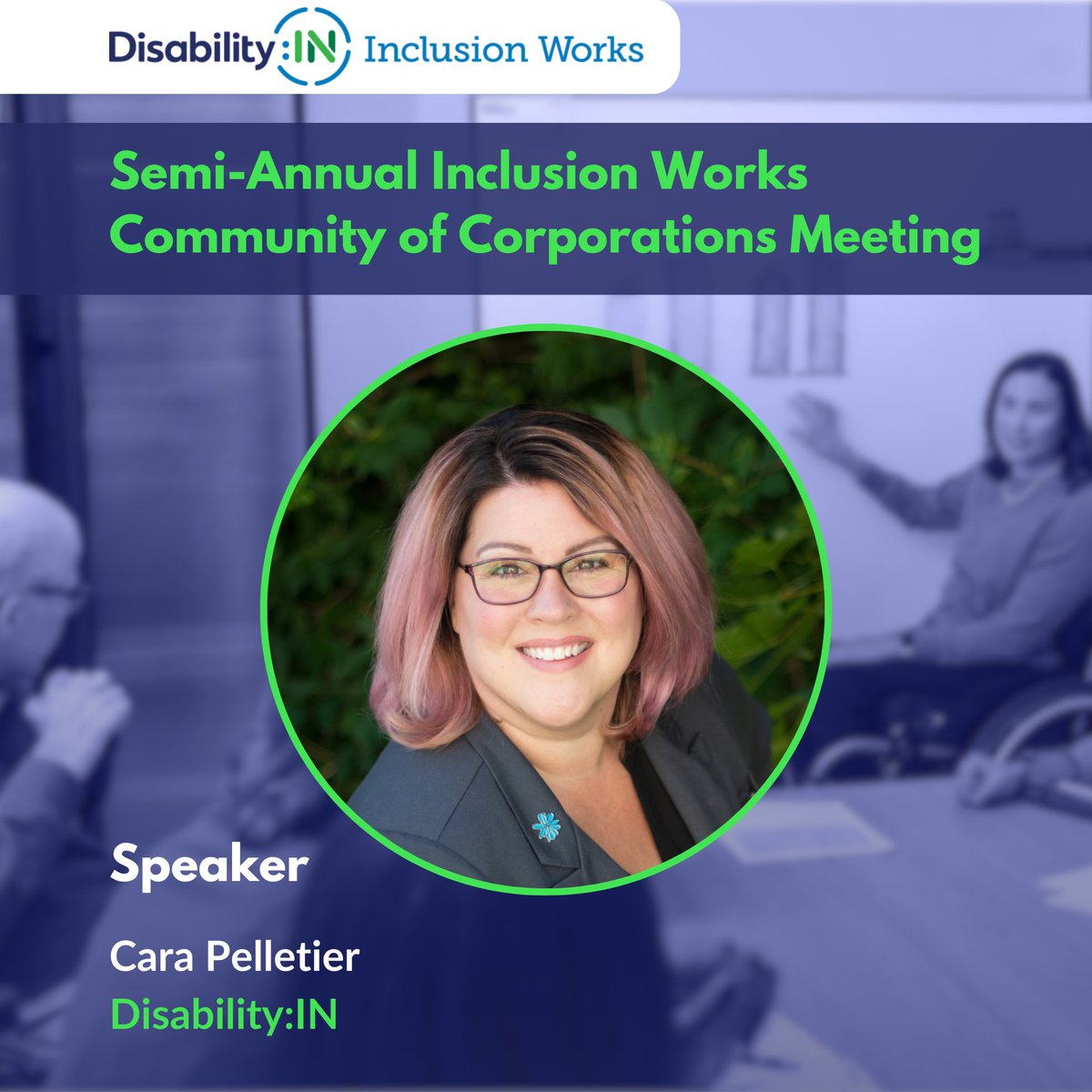 Tomorrow's the day! @disabilityin is hosting our Semi-Annual Inclusion Works Community of Corporations Meeting and I’m thrilled to be a host & moderator! We have nearly 1400 attendees from 37 countries gathering to share best and next practices to advance #DisabilityInclusion