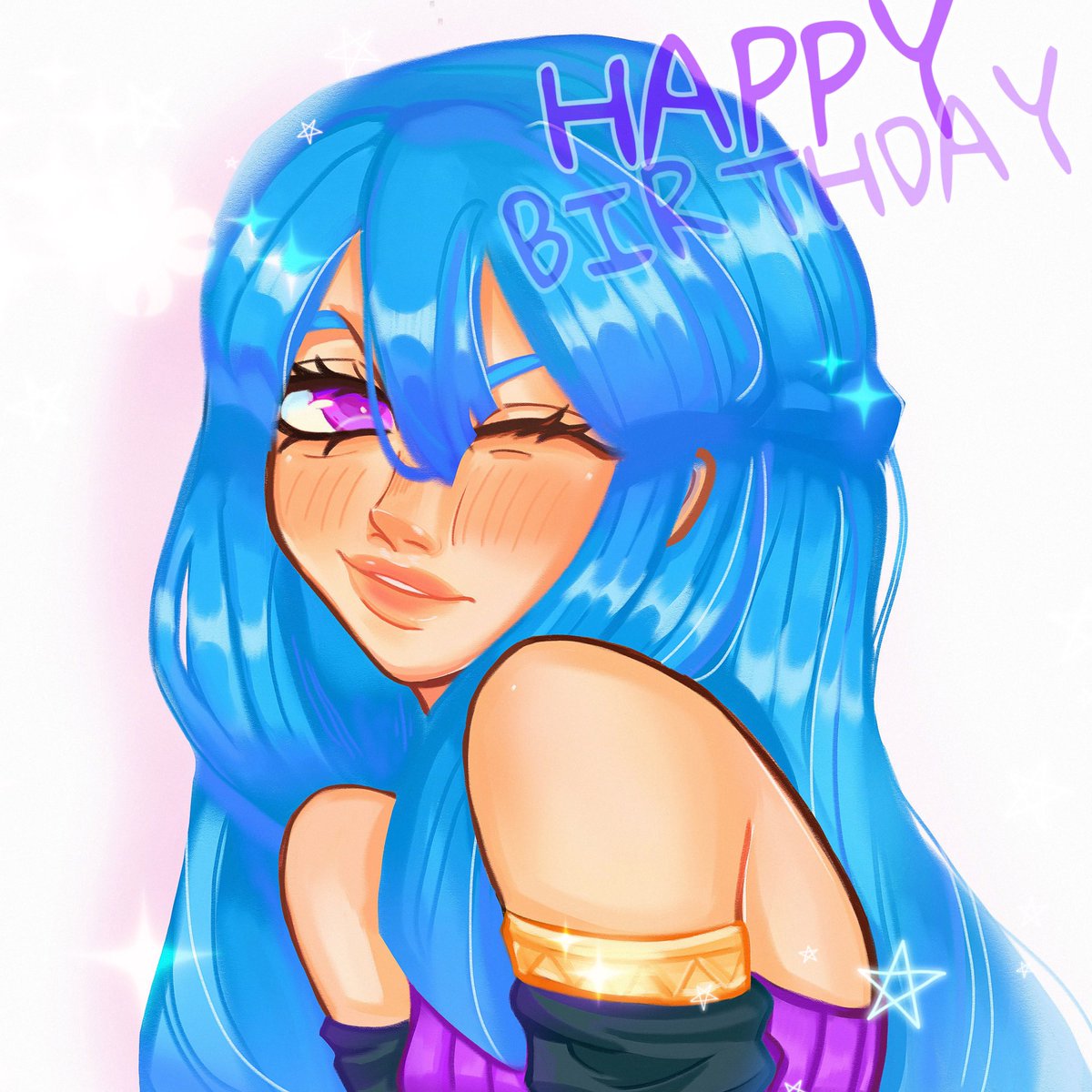 HAPPY BIRTHDAY LUNAR! Wooo! My art changed so much lol @Lunar3clispe @KREWxKF #krewfanart #itsfunnehart #LunarEclipse