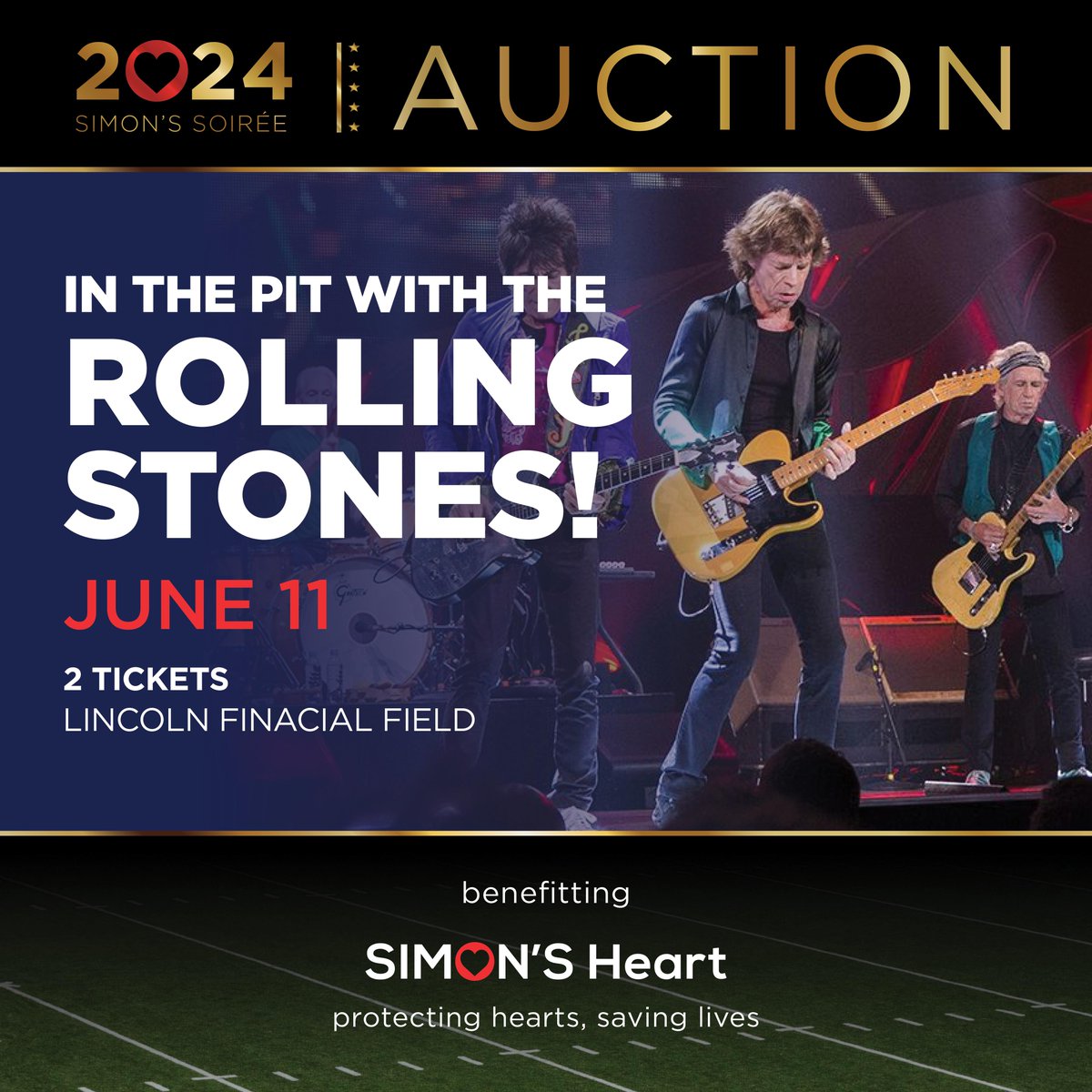 'You can't always get what you want...' But you CAN try to win two (2) tickets to the Rolling Stones on June 11th! We're auctioning off two (2) pit tickets at Lincoln Financial Field. You can't get much closer than that! Bid on this item here: bit.ly/42A30YN