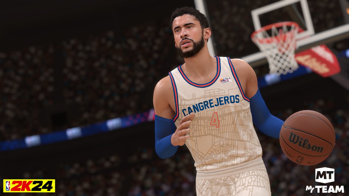 NBA2K's tweet photo. Who's been running with @sanbenito in MyTEAM? 🤩

Play Bad Bunny's Spotlight Challenge in @NBA2KMyTEAM and add him to your lineup! https://t.co/HkX0eFvCzQ
