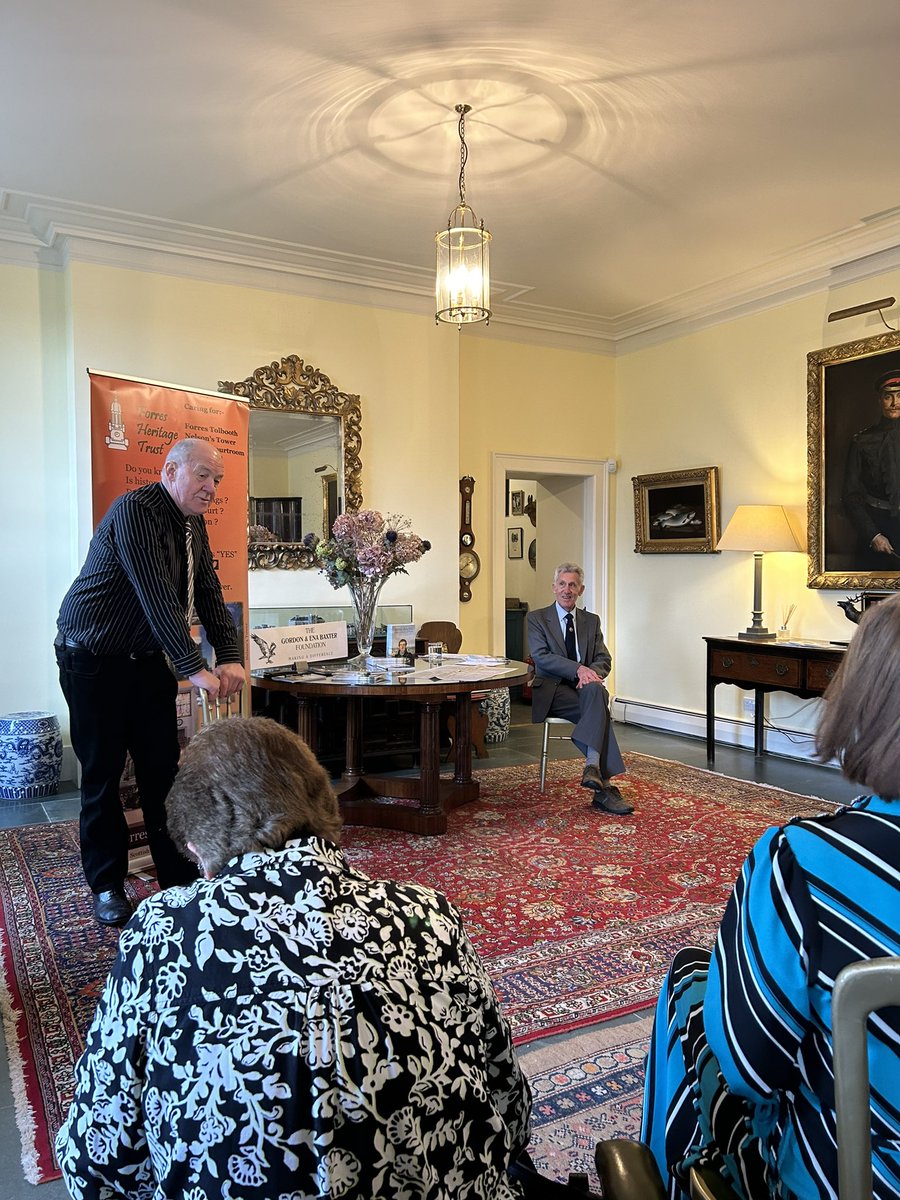 Book launch for “John Scott” who was Nelson’s Secretary and grew up on his parents tenanted farm at Spey Bay- congratulations to author John Maynard for his years of research. #Nelsonsociety