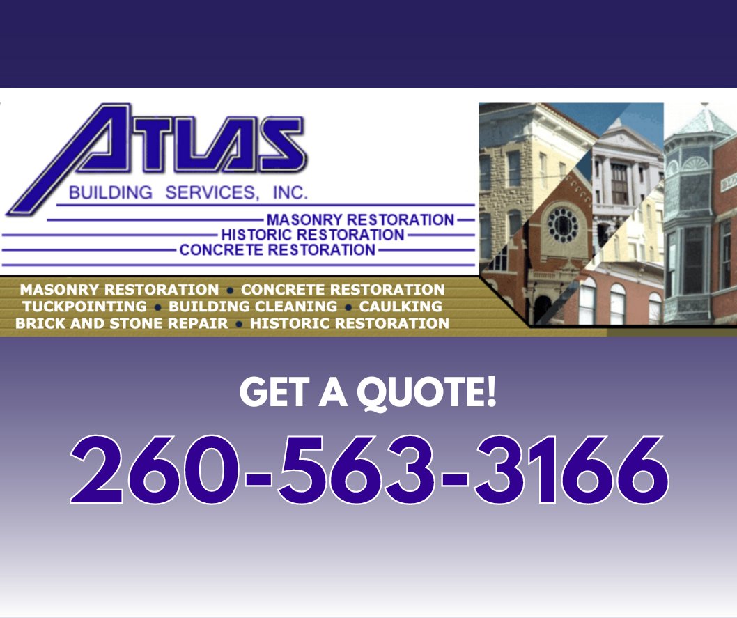 Atlas specializes in excellence! From historic building restoration to high-pressure cleaning and decorative metalwork, our services extend across Indiana, Ohio, Kentucky, and Michigan. Choose the specialists who bring quality and durability to every project. #AtlasInAction