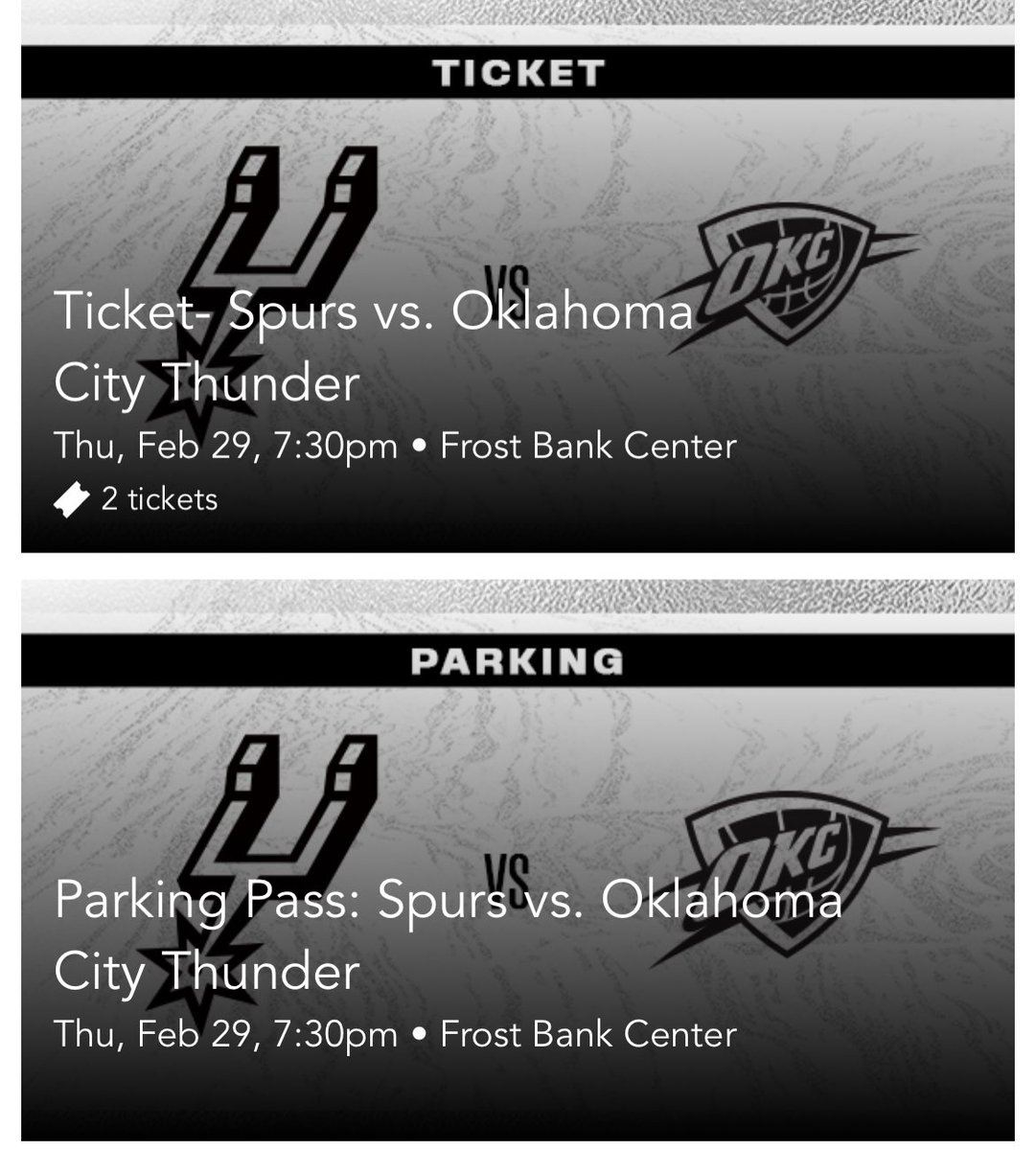 Spurstixplug's tweet image. We’re back home tomorrow vs. OKC. Come support your SPURS in person - we have 2 Section 105 Tickets &amp;amp; 1 Parking pass available at a HUGE DISCOUNT. DM! #GOSPURSGO #PORVIDA #Spurstickets #STP