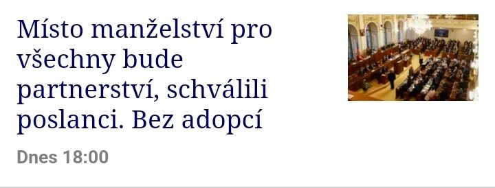 Chce se mi z těch slibů zvracet. Ochránci tradiční rodiny odhlasují tenhle paskvil, který bere jiným základní práva, protože nejsou hetero a pak v klidu odkráčí za svými milenkami nebo do hospody, kde Frantu placaji po zádech, že konečně starý doma ukázal, co to je pár facek ....