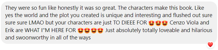 By_EmilyRae's tweet photo. My wonderful beta reader, @CLaurenAuthor, just finished reading my newest paranormal thriller and her feedback is EVERYTHING! 😍 Good betas are worth their weight in gold. 🥹
I can't wait to dive into my final round of edits before sending it to my agent! https://t.co/42AHtoQMvB