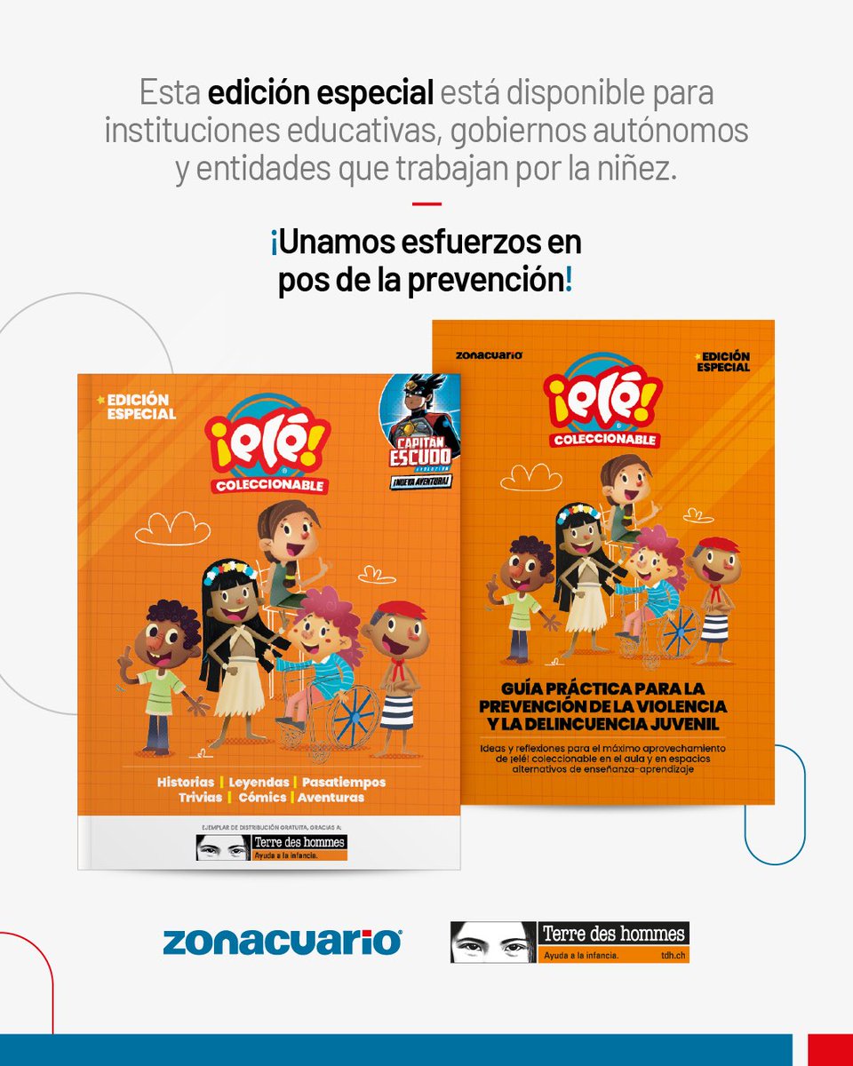 revista_ele's tweet photo. Las acciones de respuesta frente a la violencia, la delincuencia juvenil y la captación de niños, niñas y adolescentes por parte de grupos de delincuencia organizada son de variadas índoles y perspectivas (1/3) 
@LatamTdh 
#vamosaprotegeralosniñosjuntos https://t.co/gPlRxeTbrs