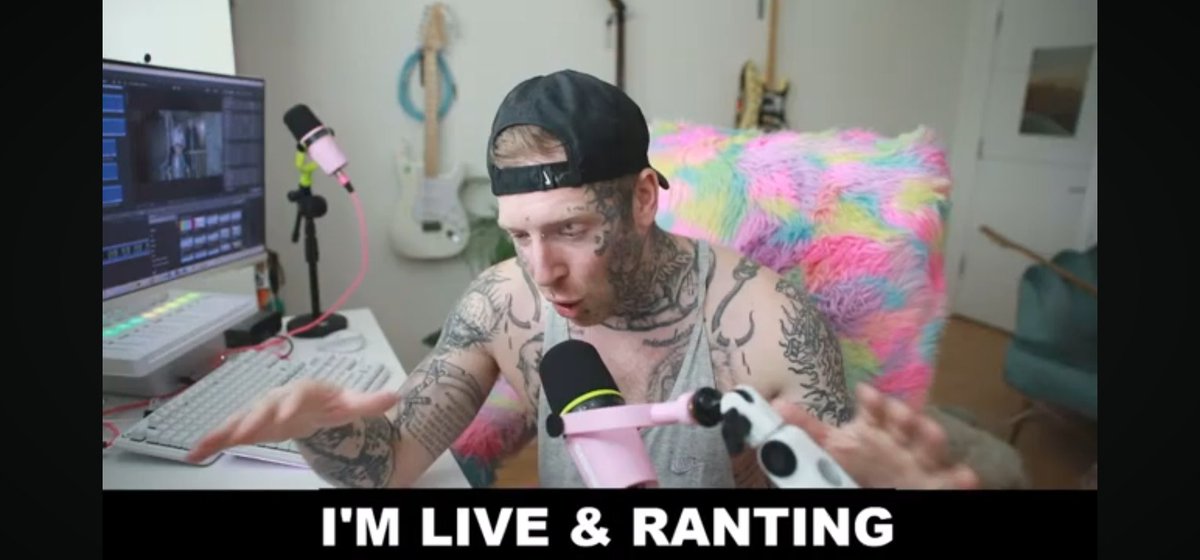 #ryanupchurch This too easy. I suck d' but this guy gayer than me 😂 Rockstar wit pink Barbie car. pink mic matching pink underwar. Tie die chair and bleach blonde hair, don't care 💅 watching his haters stare. Okay, enough playing this pastel Tekashi #tommacdonald