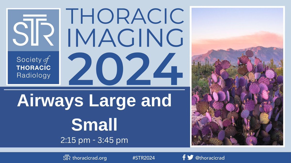 Now at #STR2024—Join us for Airways Large and Small featuring Warren Gefter, MD, Arlene Sirajuddin, MD and more!