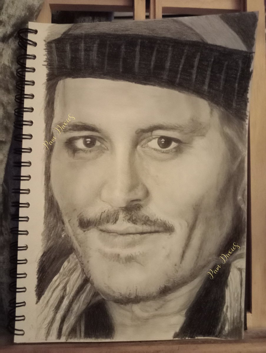 My latest drawing of JD. I thought I would challenge myself by drawing an A4 size drawing of JD's beautiful face 😍. It took me ages to do, but I think I am happy with it!!! I think !!!!❤️