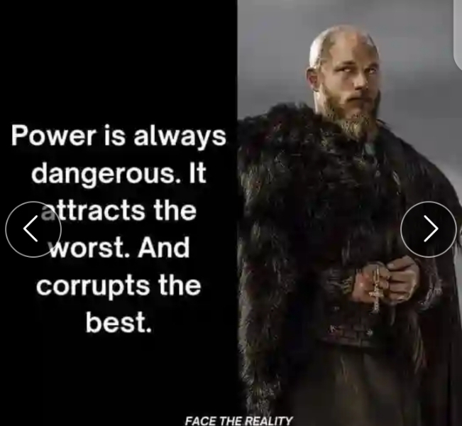 StjaxonM's tweet photo. Power is not a subject that can act upon objects,it attracts noone. ALL seeks it and it corrupts not anyone who qualifies to be called BEST among men but those who have always been worst human but who's been hiding their tried traits due to lack of the power. #unquotable quote https://t.co/tTPlBpCAYF