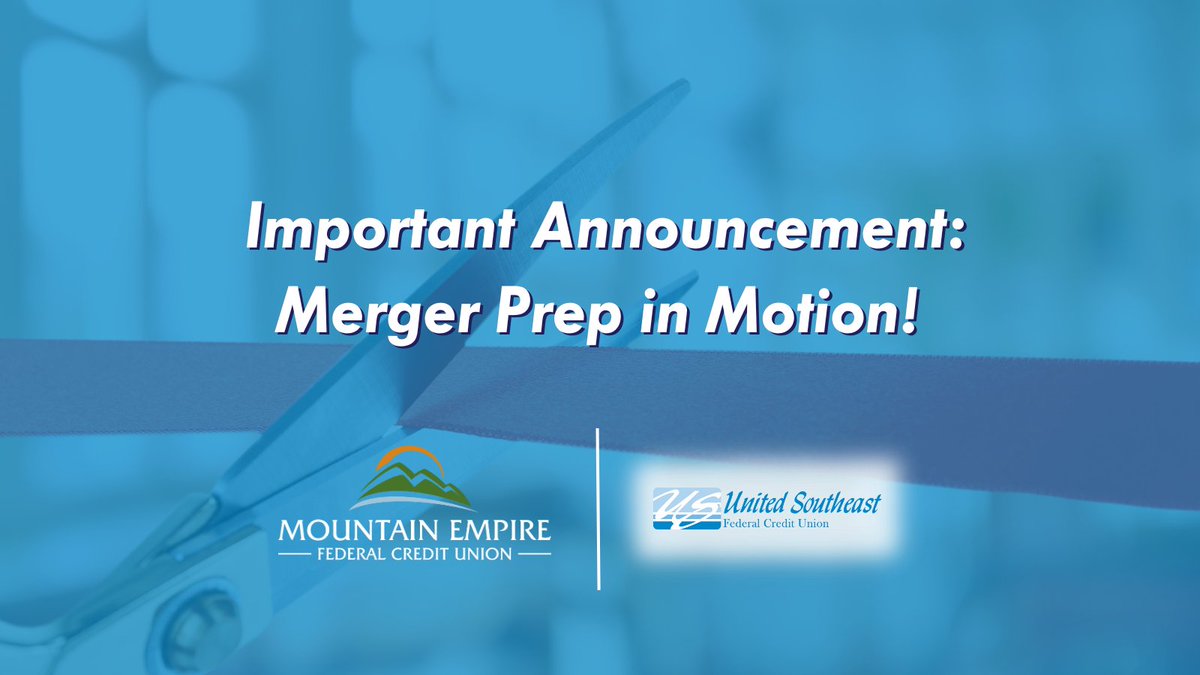 Important Announcement: Merger Prep in Motion! ⏰ 

Our branch will close early on February 29, at 4:00 p.m. Get ready for an exhilarating fresh start as we reopen as #USFCU on Monday, March 4.

Learn more about USFCU: bit.ly/3I7q1Je