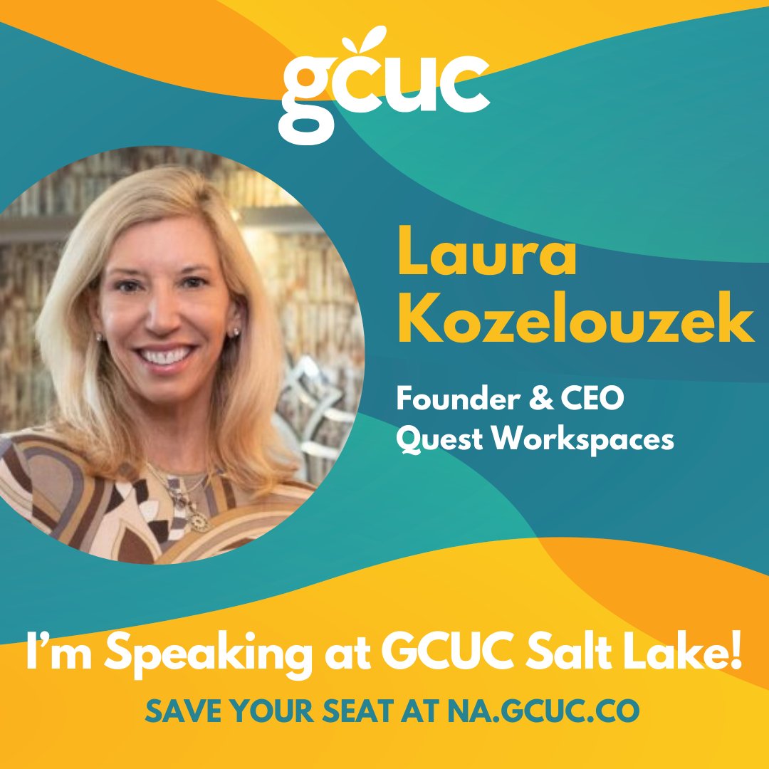 Questworkspaces's tweet image. Our CEO Laura Kozelouzek will be speaking at this year's GCUC - Global Coworking Unconference Community in Salt Lake City, April 9-11th! 🌟 If you would like to attend #GCUC, please register here: hubs.li/Q02mD6Lq0