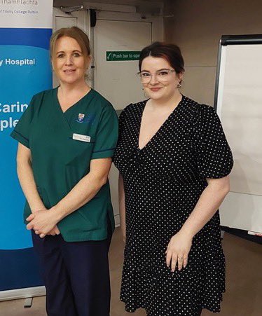 Another excellent Nursing Grand Rounds @TUH_Tallaght with a focus on integrated care & chronic disease management @laoishe @JustDra93. Integrated working across community & hospital to promote self care & self management @GillieLoughlin @MaryOKellyOT @HW_DSKWW